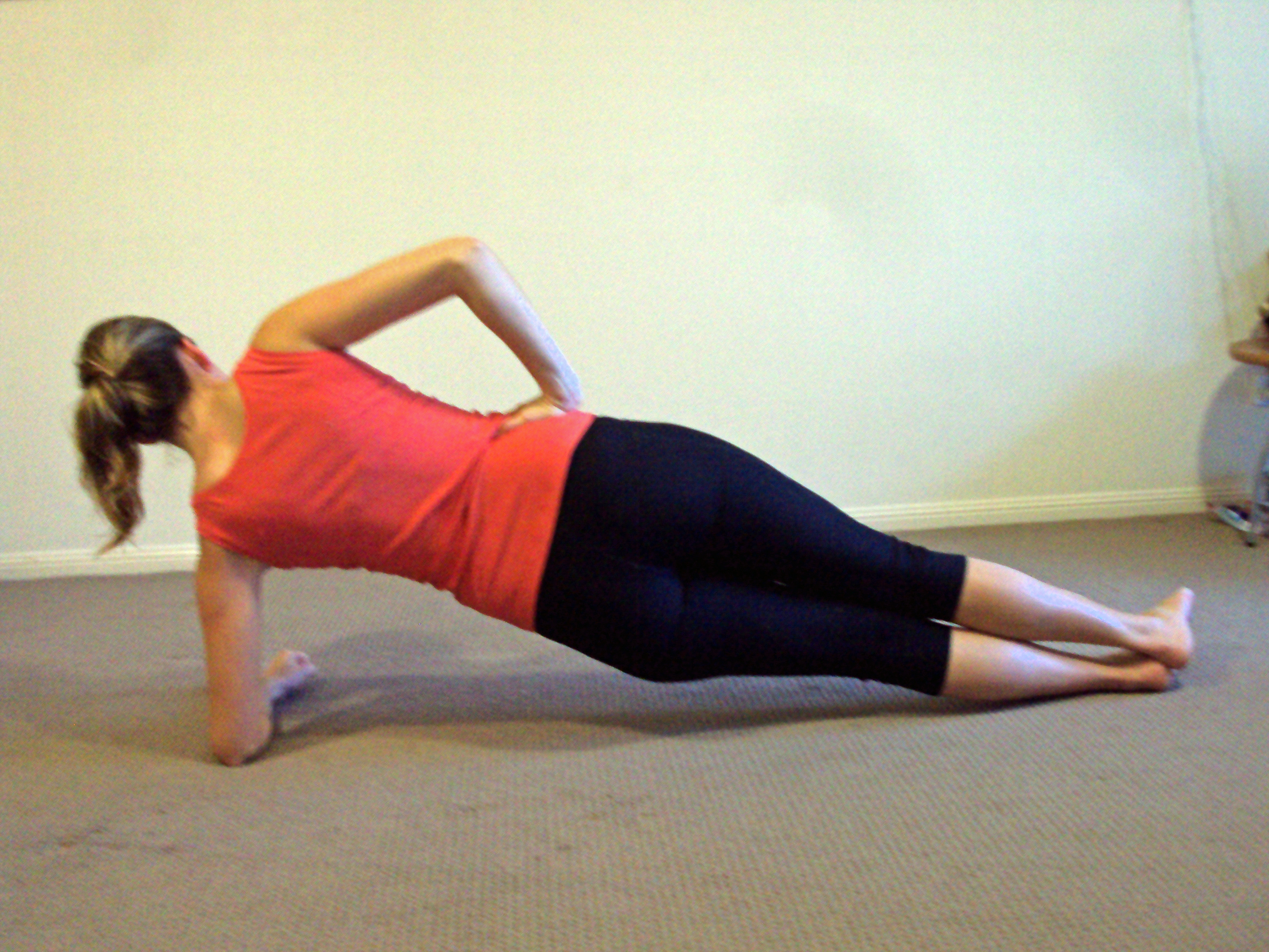 side plank core control test